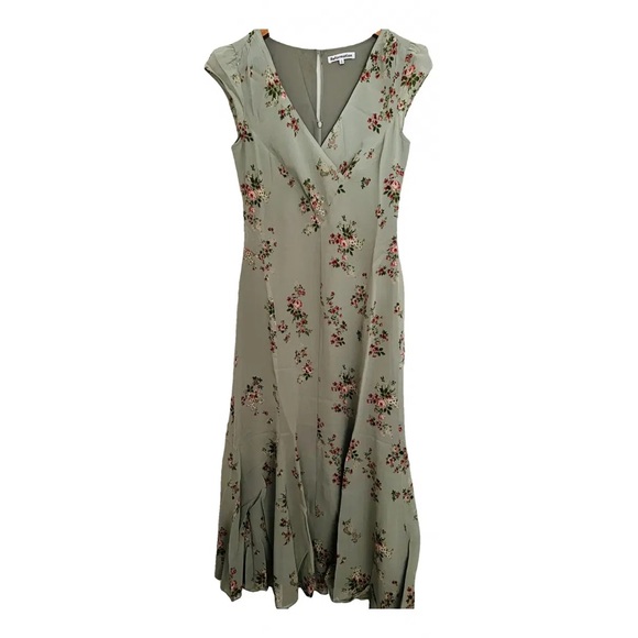 Reformation Dresses & Skirts - Reformation Baden Sage Green Dress with Floral Print